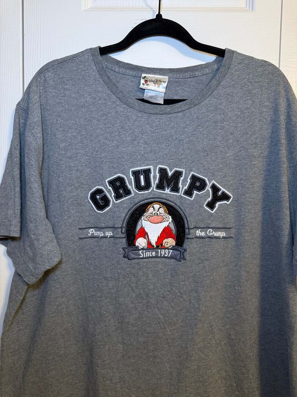 Walt Disney World Grumpy Size XXL Grey T-Shirt